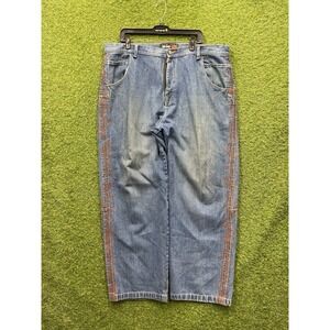 Brud Jeans Mens 42 Medium Wash Denim Baggy Leg 990NY Street Couture y2k Grunge